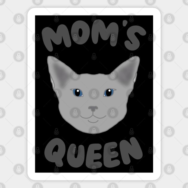 Mom's Queen Grey Magnet by Miozoto_Design